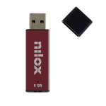 Nilox - Chiavetta USB - 8 GB - USB 2.0 - rosso